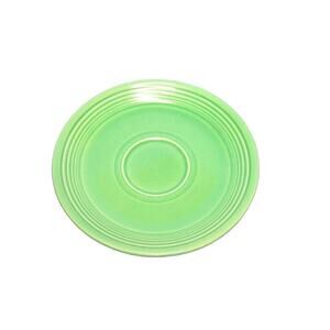 Homer Laughlin Fiestaware 6 Inch Footed Saucer Original 50s Light Green Glaze
